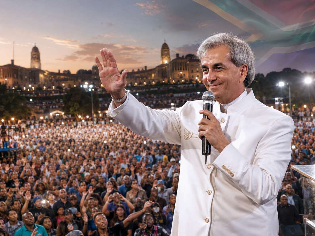 Pastor Benny Hinn ministering